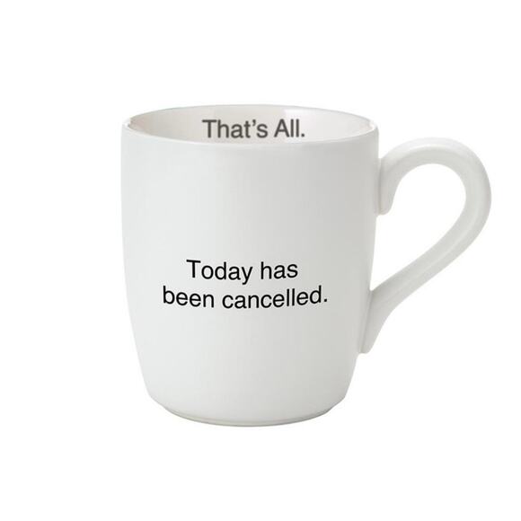 Funny Humor That's All White 16oz Coffee Mug Start Your Day with a Laugh! - Picture 1 of 4